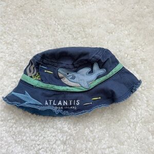 Navy Shark Bucket Hat